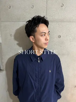 ショート パーマ メンズ 💈メンズ短髪特化 ✂︎伊藤大輝💈のヘアスタイル