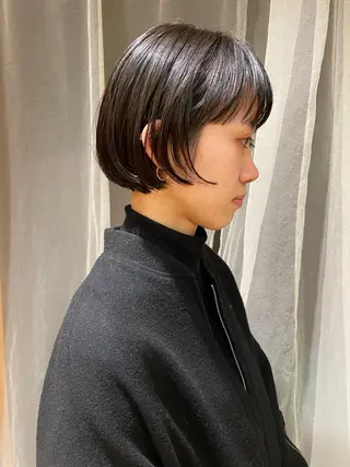 ショート パーマ ボブ/ショート 吉田竣のヘアスタイル