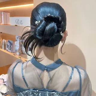 ロング ヘアアレンジ ✨カチモリ✨レイヤー 韓国ヘア🇰🇷ゆいのヘアスタイル