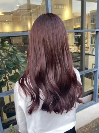 ロング 透明感カラー 板橋　島村美咲のヘアスタイル