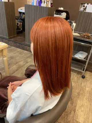 ミディアム 長嶋 花梨のヘアスタイル