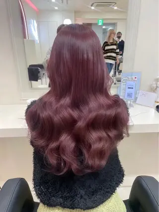 セミロング カラー 💎韓国/ レイヤー カット/ 暖色🫧のヘアスタイル