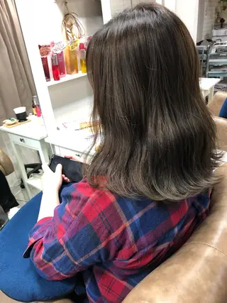 ミディアム カラー 髪質改善/艶髪 やまなかのヘアスタイル