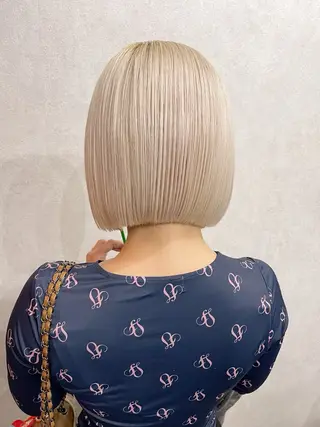 ミディアム カラー AiM 大名　似合わせカットのヘアスタイル