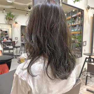 ミディアム カラー パーマ ヘアアレンジ 【ダメージレス施術】 【透明感】北村 拓也のヘアスタイル