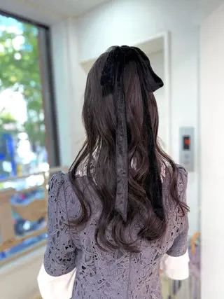 ヘアアレンジ 髪質改善”透け感" カラー/Hono🪞のヘアスタイル