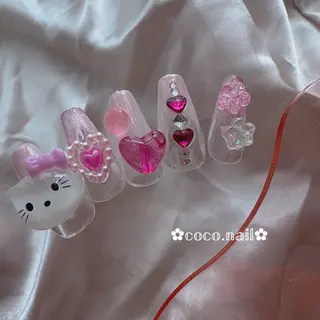 ネイル lili.nail y2k/長さ出しのネイルデザイン