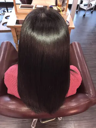セミロング 野澤 朱里のヘアスタイル