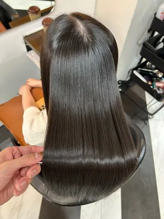ロング カラー パーマ 圧倒的髪質改善 ✂︎飯島悠介のヘアスタイル