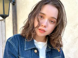 ミディアム カラー パーマ 銀座No.1髪質改善 縮毛矯正/本木のヘアスタイル