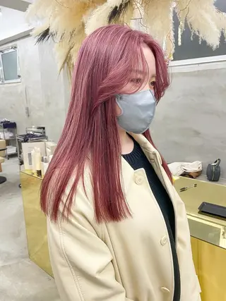 ロング カラー スパイラルパーマ 🌐hina⭐️のヘアスタイル