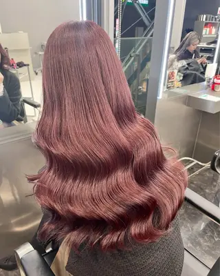 ロング カラー ヘアアレンジ ダブルカラー特化💍 tiam💍韓国ヘアのヘアスタイル