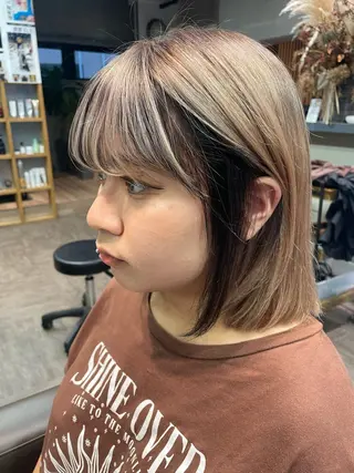 ミディアム PANOLA下北沢 中川夢菜のヘアスタイル