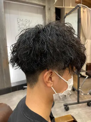 ショート パーマ メンズ 🟢NEGi🟣 🫧髪質改善のヘアスタイル