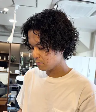 パーマ メンズ 年間2000名担当◎ パーマ職人/仲原佑樹のヘアスタイル