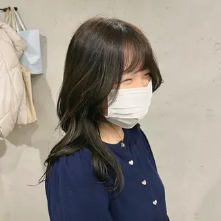 セミロング カラー ナチュラルカラー 錦糸町【三橋衿奈】のヘアスタイル