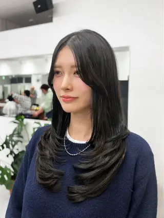 ロング COVO所属・レイヤー/韓国ヘア yunaのヘアスタイル