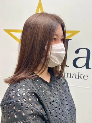 セミロング カラー ヘアアレンジ 🍓後藤 はるな🍓のヘアスタイル