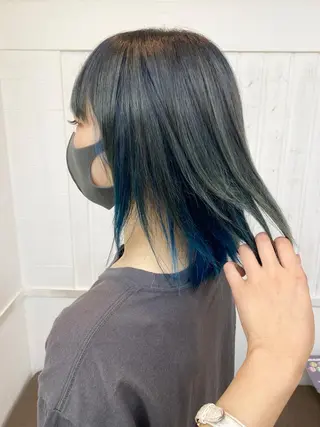 ミディアム ☀️透明感color KURO☀️のヘアスタイル