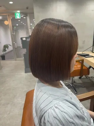 ミディアム lena🎀 透明感カラー/韓国風のヘアスタイル