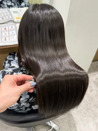 ロング パーマ 巻ける髪質改善🫧ハ イライト/永田汰伊智のヘアスタイル