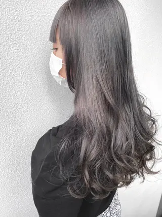 セミロング カラー ブリーチ koheiのヘアスタイル