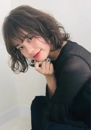 ミディアム カラー ヘアアレンジ IVY villa Suzu.のヘアスタイル
