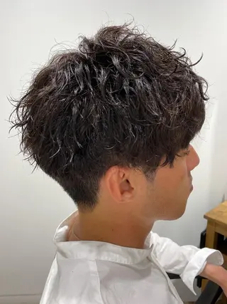メンズ ハイライト⭐️上野 高広のヘアスタイル