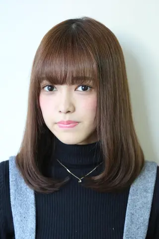 ロング まつお かずねのヘアスタイル