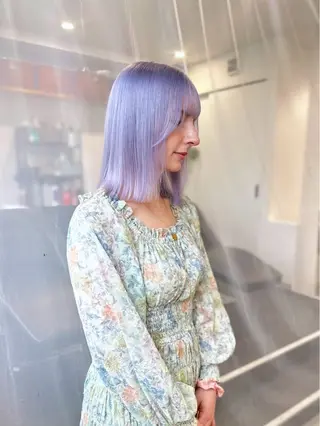 ミディアム カラー ハイトーン /ブリーチ/miyuのヘアスタイル