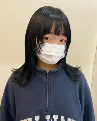 セミロング カラー ヘアアレンジ ボブ/透明感カラー 🧸YUI❤️のヘアスタイル