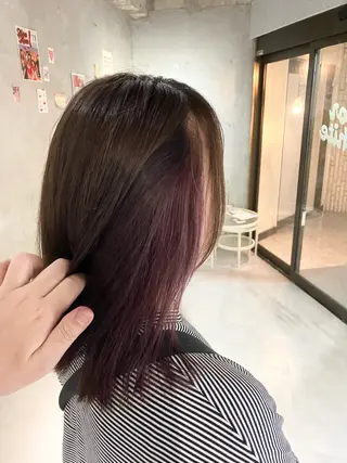 ミディアム カラー door white hideのヘアスタイル