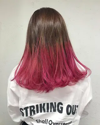 セミロング カラー ヘアアレンジ 【池袋/スパイキー ショート】ⓝⓘⓜⓤのヘアスタイル