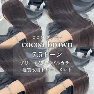 カラー 🤍ブリーチなし ブラウンhimi🤍のヘアスタイル