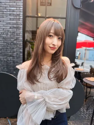 セミロング カラー エクステの神様 ▫️原島ユウヤ▫️のヘアスタイル