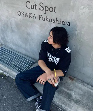 セミロング パーマ メンズ メンズカット/パーマ 福島区SOSOのヘアスタイル