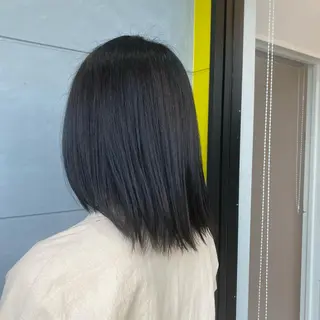 ミディアム カラー 天池 結衣のヘアスタイル