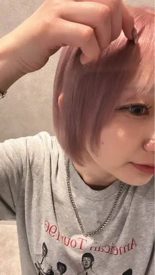 ミディアム ショート/レイヤー 高野菜瑠のヘアスタイル