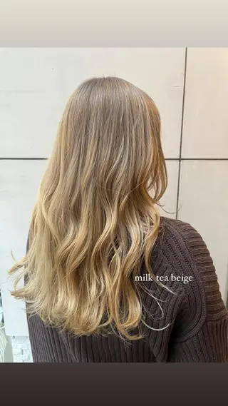 セミロング Yurina 💖透明感カラー💖のヘアスタイル