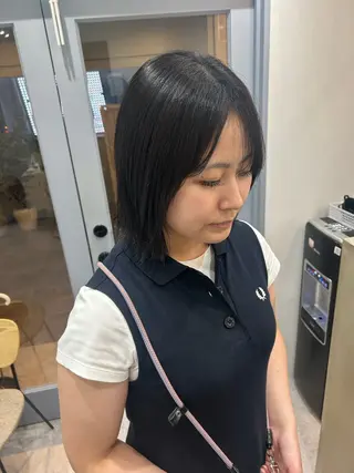 ミディアム カラー ヘアアレンジ ボブ /ニュアンス/ satomi🧸💖のヘアスタイル