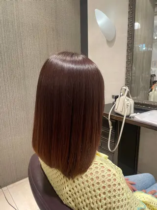 セミロング パーマ 菊池 菜月のヘアスタイル