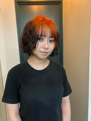 ミディアム カラー ハイトーンカラー/ さらさのヘアスタイル