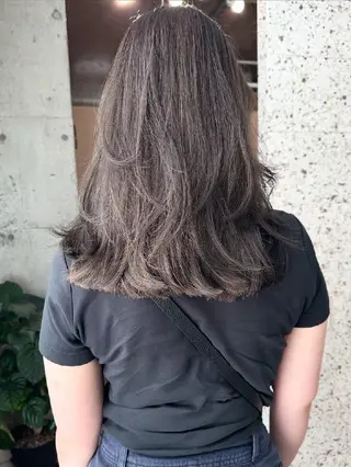 カラー ヘアアレンジ mood 髪質改善 ダブルカラーのヘアスタイル