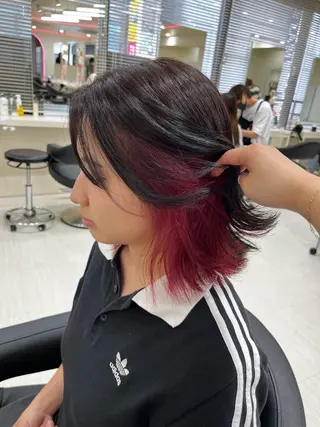 セミロング カラー 💟RINNA 艶カラー💟のヘアスタイル