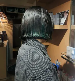 ミディアム カラー スミレ／透明感 ／ハイトーン／高円寺のヘアスタイル