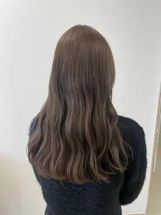 ロング カラー 透明感ベージュ🎀 レイヤー/AOのヘアスタイル