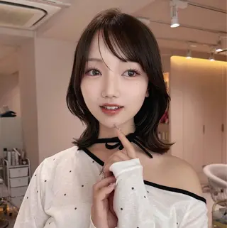 ミディアム カラー 撮影モデル 様募集中🫧ももかのヘアスタイル