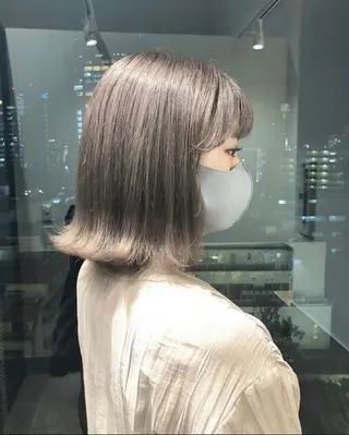ミディアム カラー ヘアアレンジ メンズ キッズ stylist 🌸 kana.のヘアスタイル