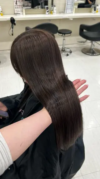 ロング カラー ヘアアレンジ 韓国レイヤー&ピンク 艶髪🩶maikoのヘアスタイル