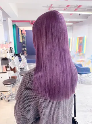 セミロング カラー BOX mico.のヘアスタイル